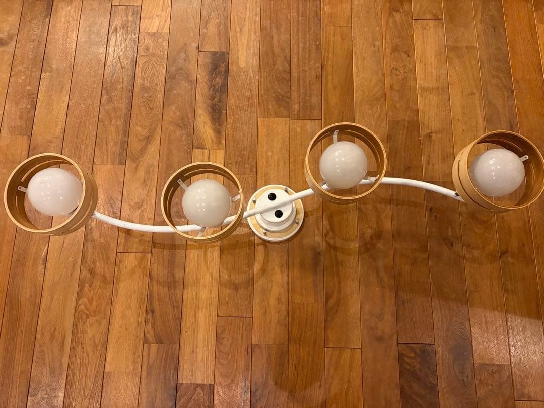 インターフォルム　シーリングライト ARCHE 4灯 木製 ホワイト