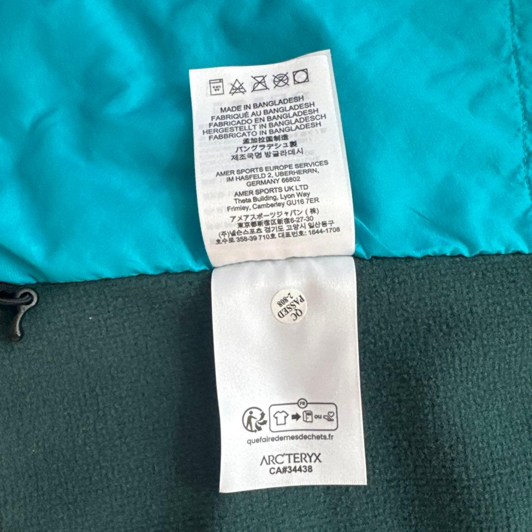 k*k様 希少 ARC'TERYX アークテリクス Atom Hoody アトム