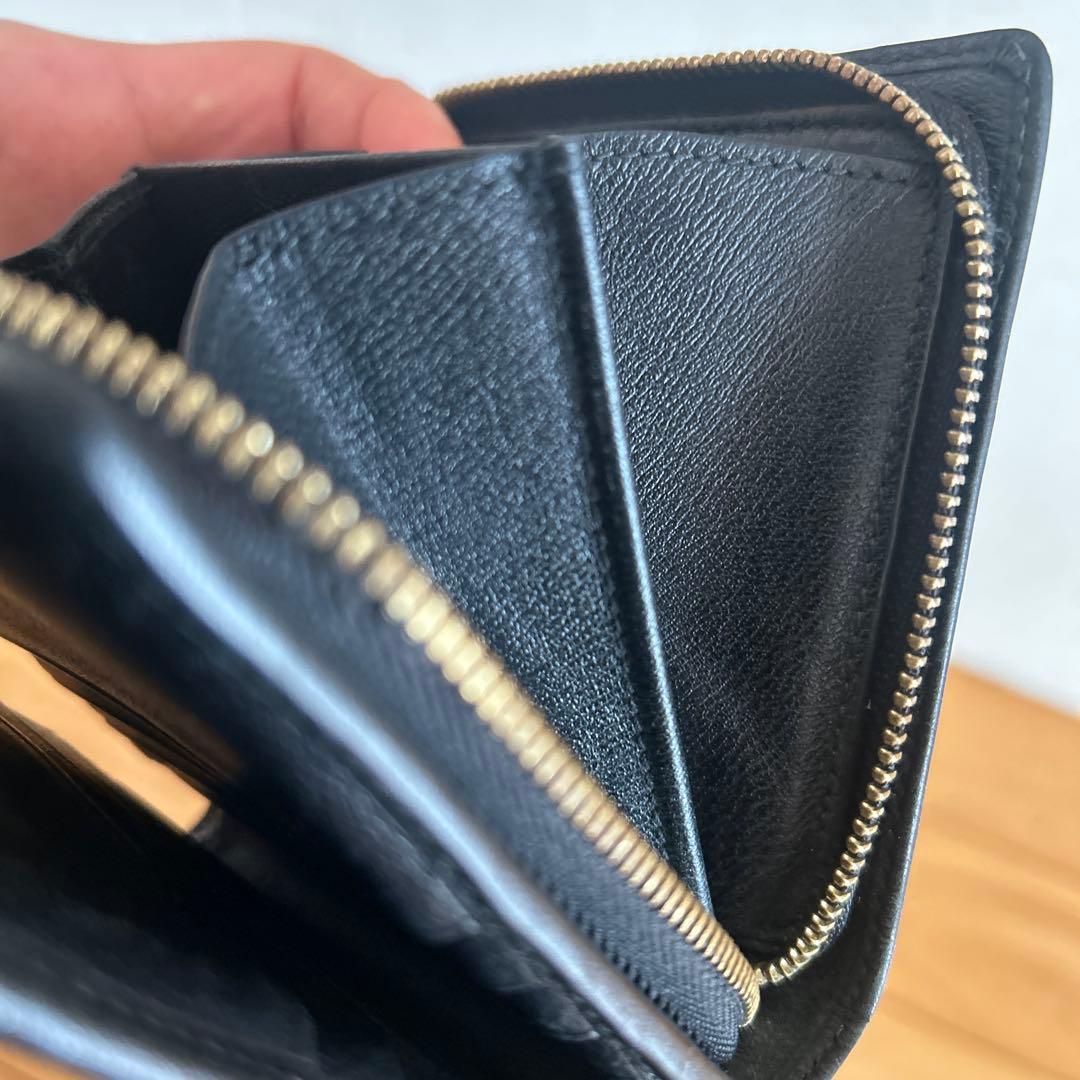 LOEWE アナグラム黒二つ折り財布黒