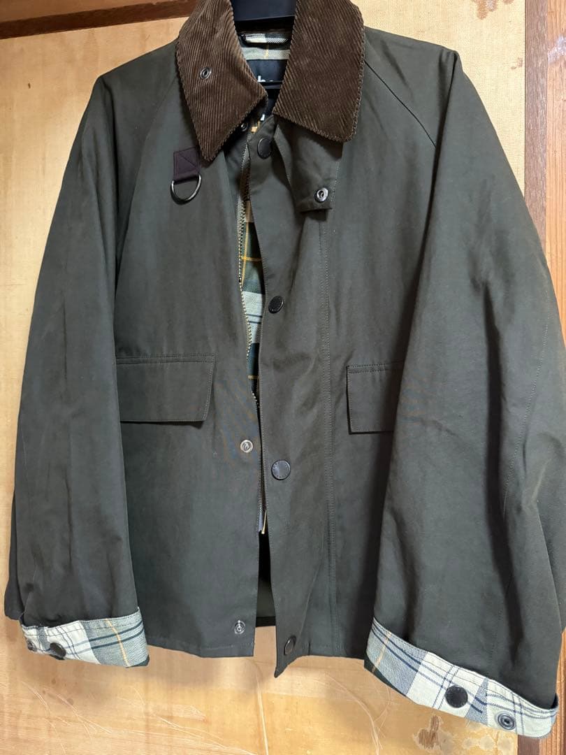 Barbour ダークグリーン ミリタリージャケット Sサイズ 新品