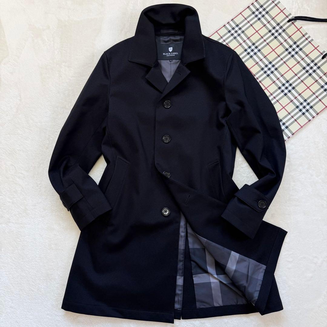 【未使用級】ブラックレーベルクレストブリッジ 裏地：ハウスチェック柄 コート M