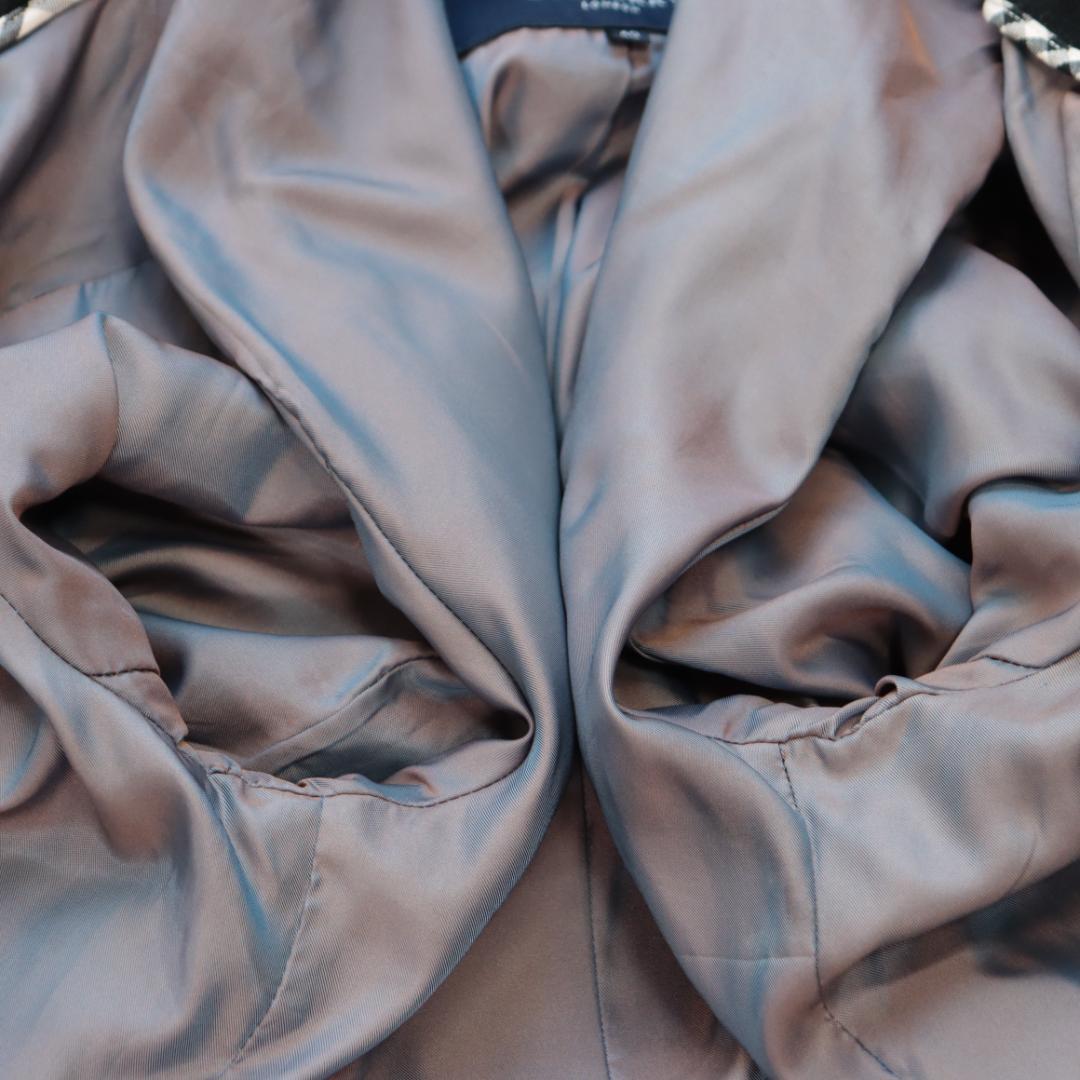 ✨BURBERRYバーバリー✨カシミヤ混　ベルト　ロングコート　黒　ノバチェック