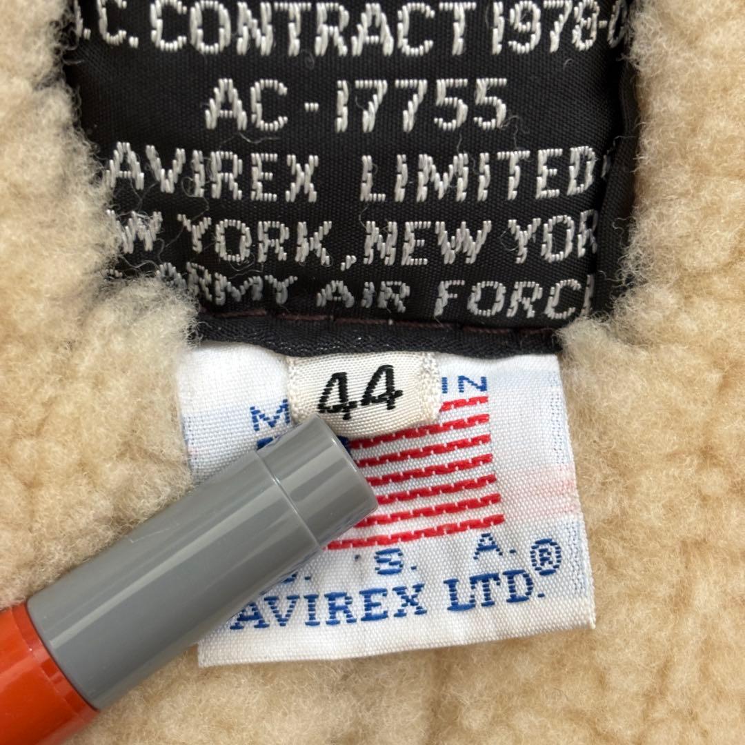 お値下げ済み 希少サイズ(44)AVIREX/B-3ムートンフライトジャケット
