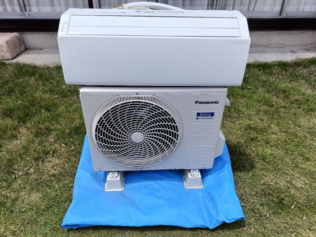 【美品】パナソニック ルームエアコン CS-J222D-W　業者ポンプダウン済