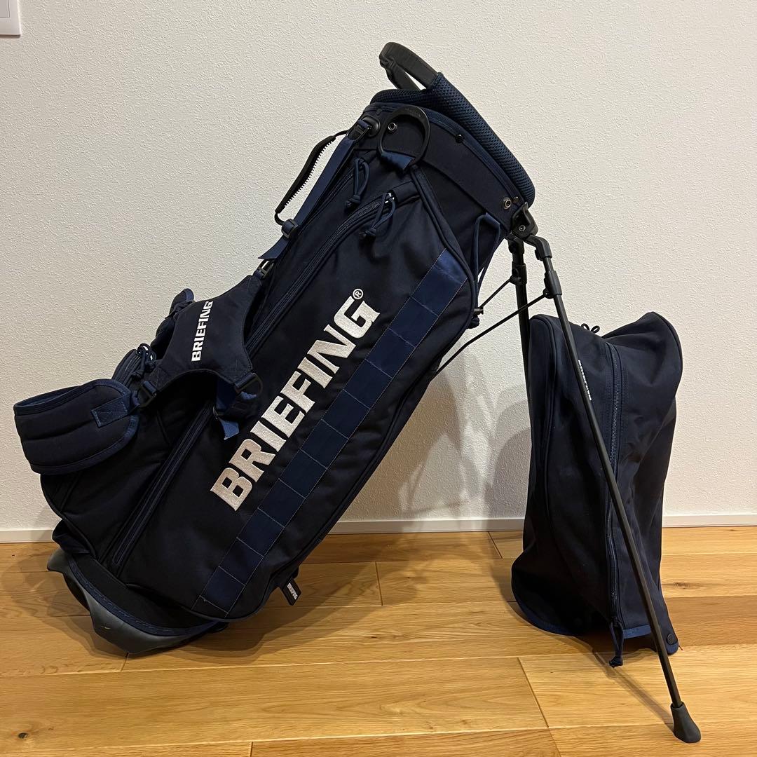 BRIEFING ブリーフィング キャディバッグ CR-4 ネイビー スタンド
