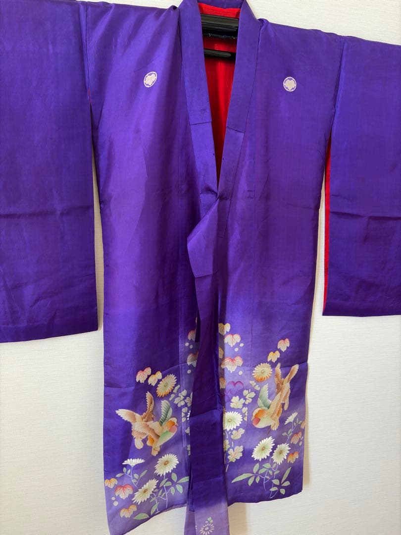 アンティーク　子供着物　身丈107センチ　友禅