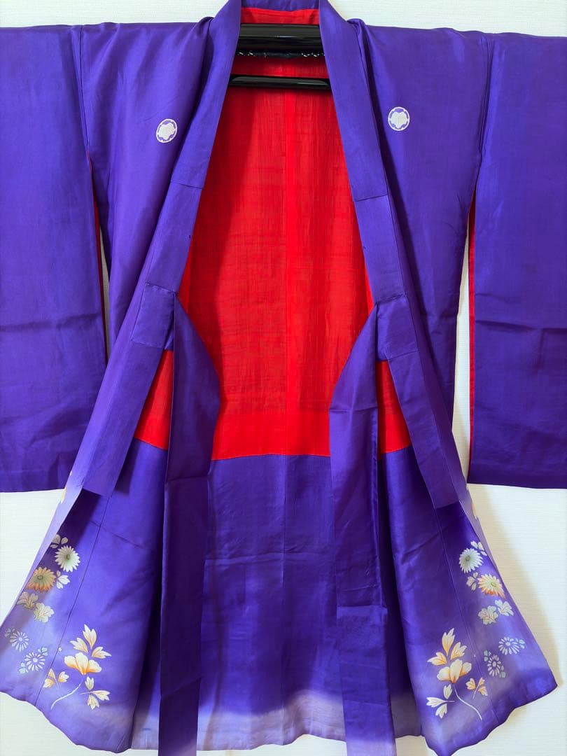 アンティーク　子供着物　身丈107センチ　友禅