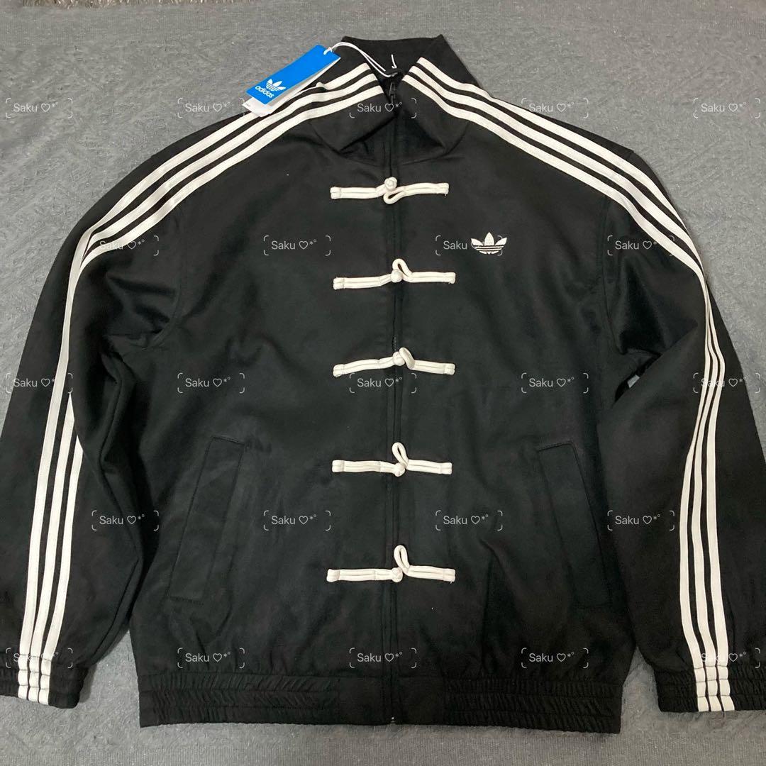 adidas アディダス 中国限定 巳年チャイナトラックジャケット ブラックXL