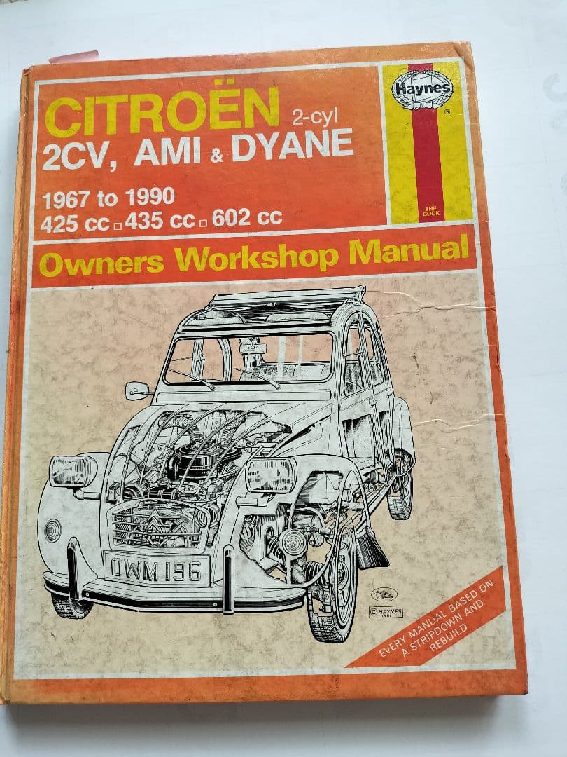CITROËN 2CV, AMI & DYANE オーナーズマニュアル