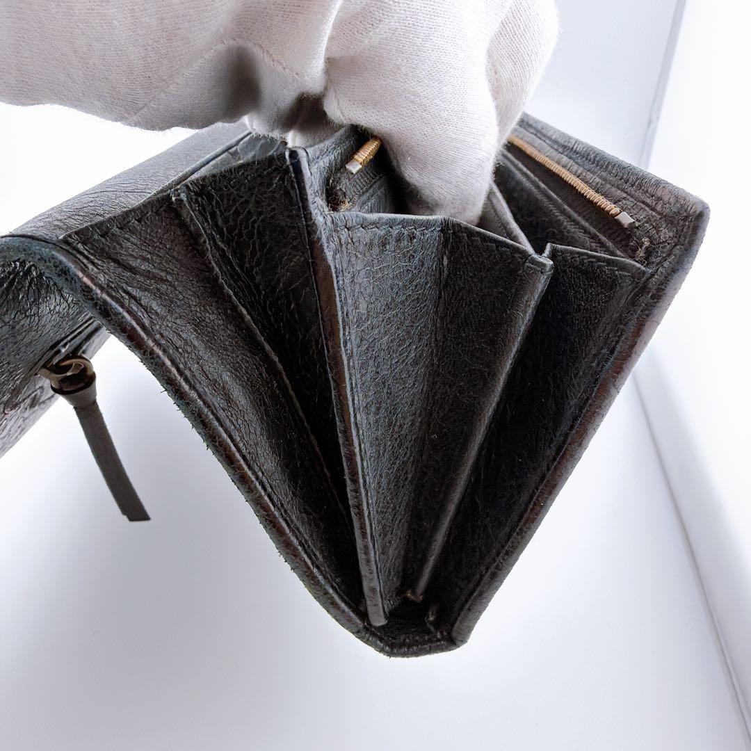 【バレンシアガ　クラシック コンチネンタル 長財布 ブラック レザー】