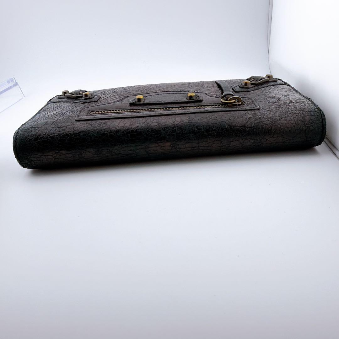 【バレンシアガ　クラシック コンチネンタル 長財布 ブラック レザー】