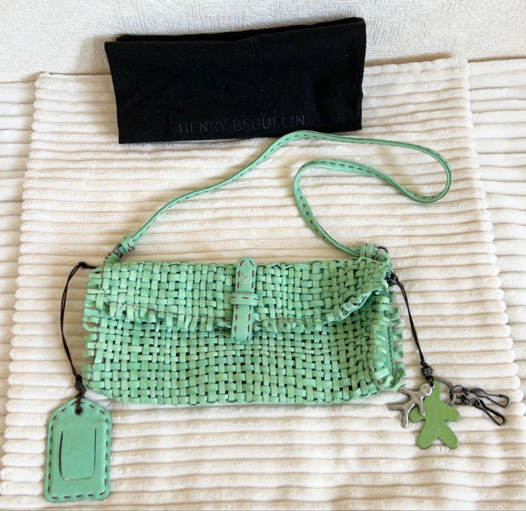【希少オーダー品】HENRY BEGUELIN エンリーベグリンバッグ グリーン