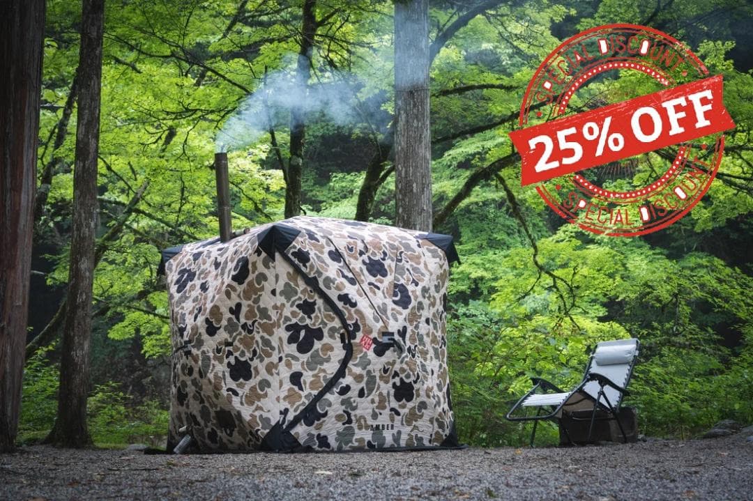 【アウトレット】AMBER テントサウナ 本体 ４人用 GOOUT コラボモデル