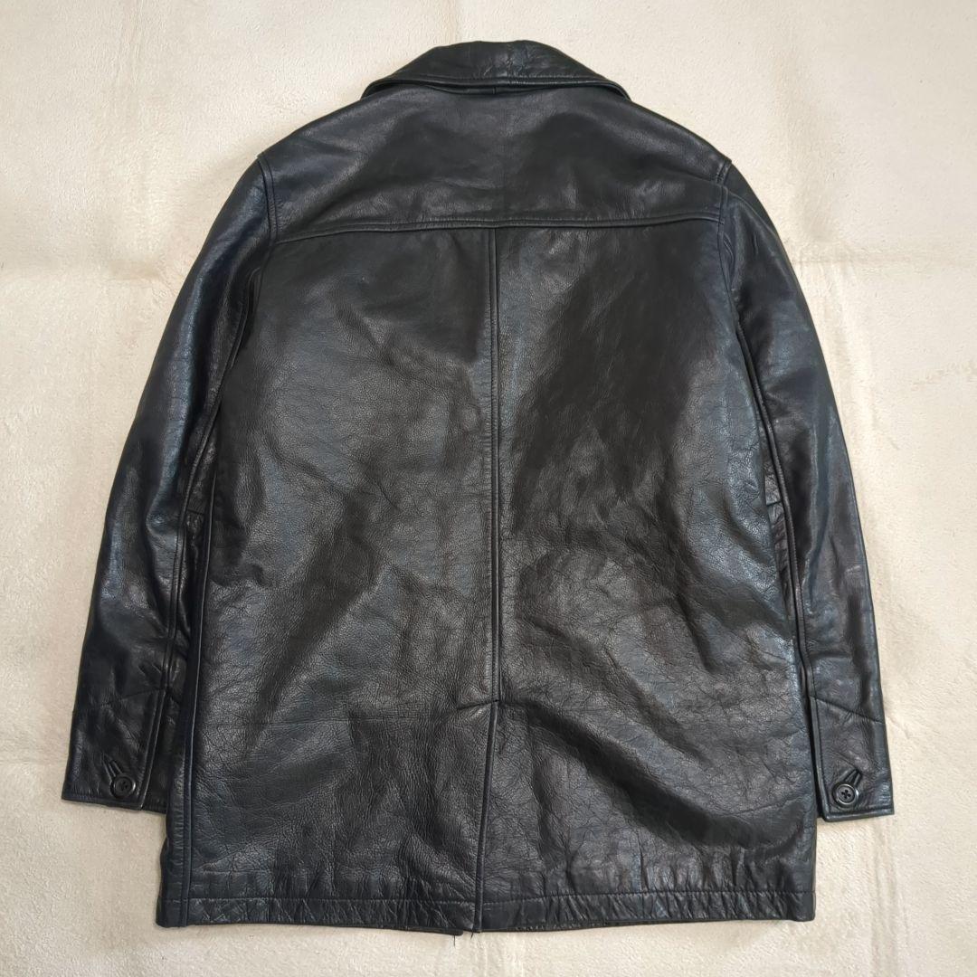 美品 オールドギャップ カーコート ブラック リアルレザー Sサイズ 野村訓市
