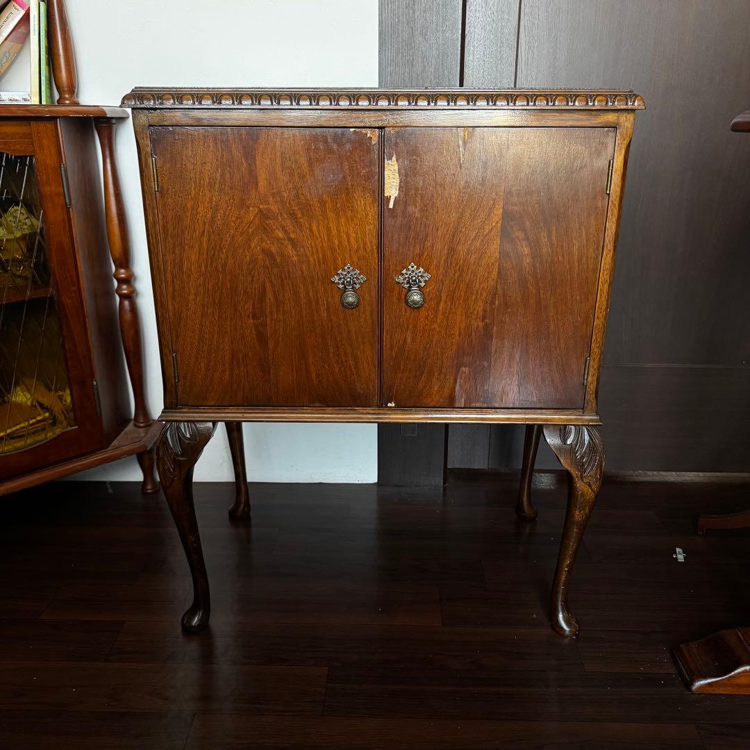 アンティーク木製チェスト ヴィンテージ　たんす　クラシック　古道具　英国　茶色