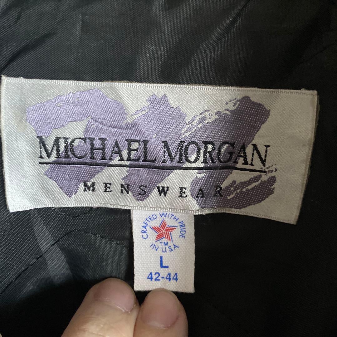 80s90s USA製 MICHAEL MORGAN ネップツウィードブルゾン
