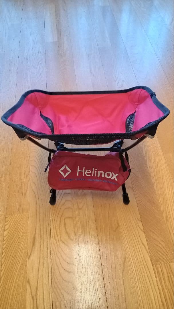 ☆美品☆30周年アニバーサリーHelinoxミニ 折りたたみチェア 赤