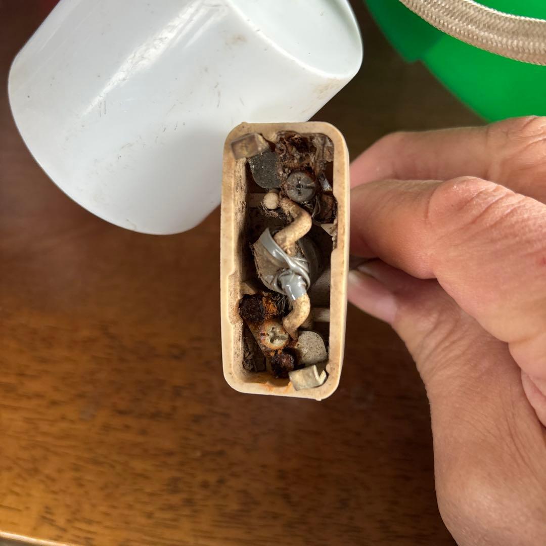 【希少】ナショナル 昭和レトロ ペンダントライト グリーン スペースエイジ当時物