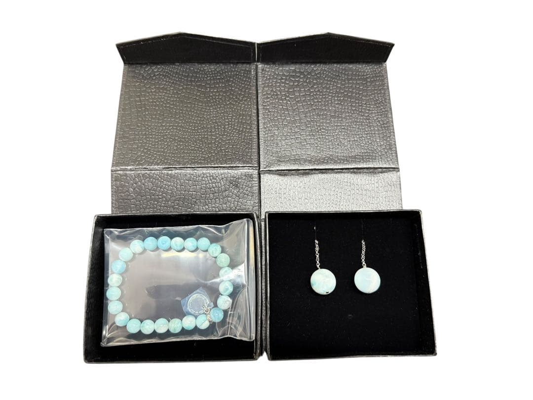 TarTar ラリマー ブレスレット イヤリング セット 新品未使用