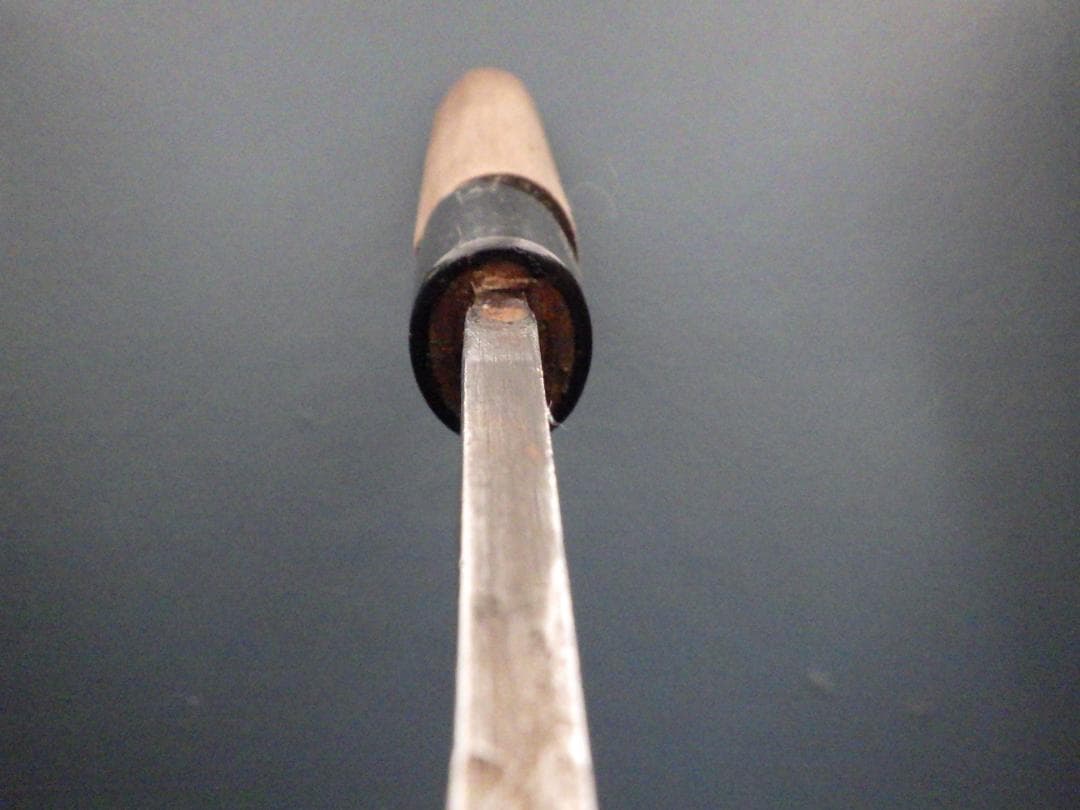 正本★槌目鍛造出刃包丁★㊨片刃研ぎ済み★オールド正本/昭和★