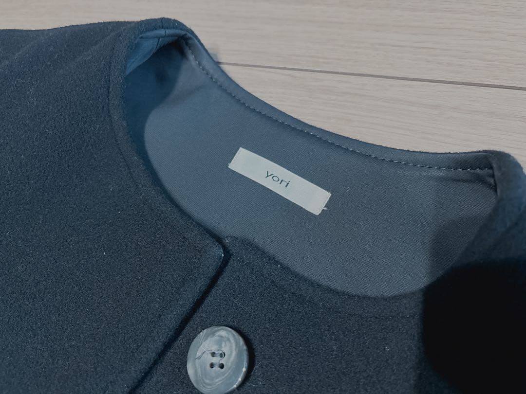 yori ウールノーカラーコート