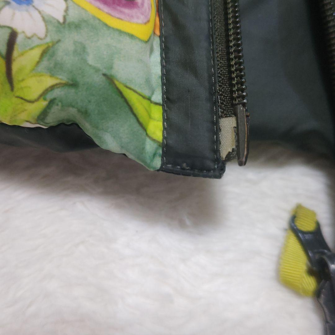 アルベロベロ ブタさん 花柄 リバーシブル ダウンベスト