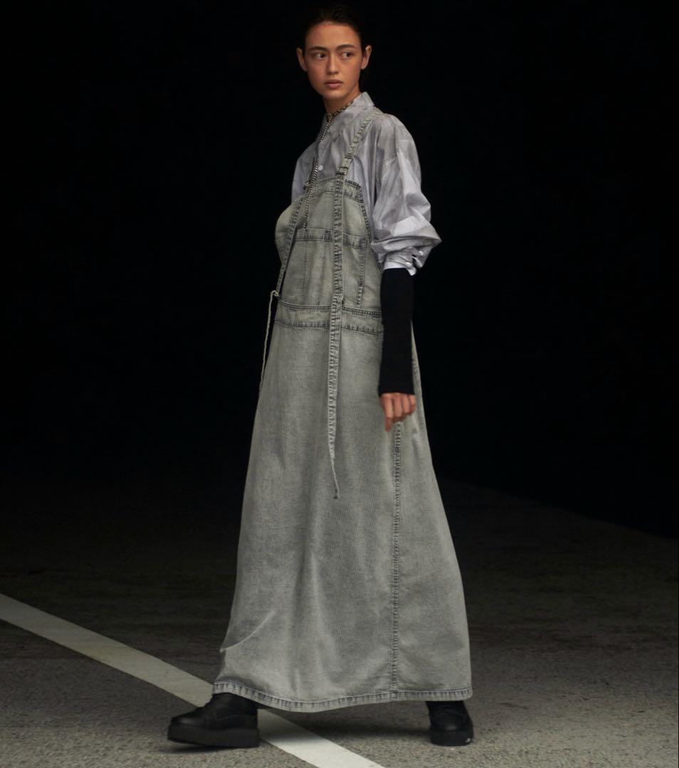 定価10万 Y'S ヨウジヤマモト 22SS ジャンパースカート シャンブレー