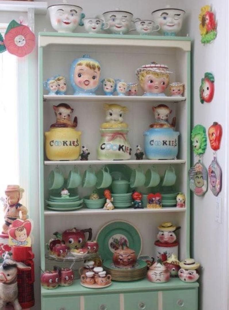 アメリカ製　クッキージャー　ヴィンテージ ウサギ　レトロ　ビスクマジック　USA