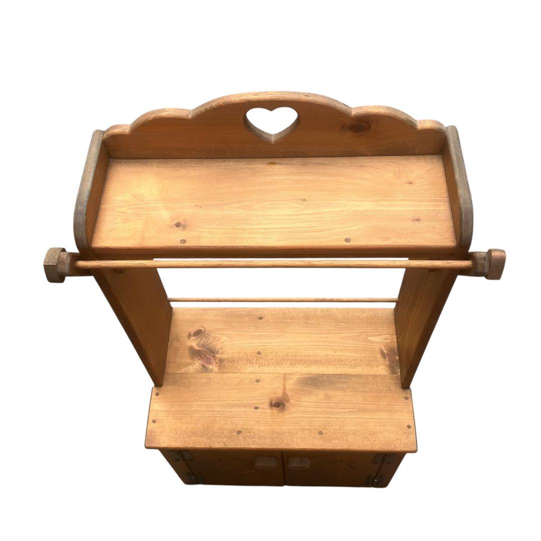 カントリー家具　ハート　棚　食器棚　飾り棚