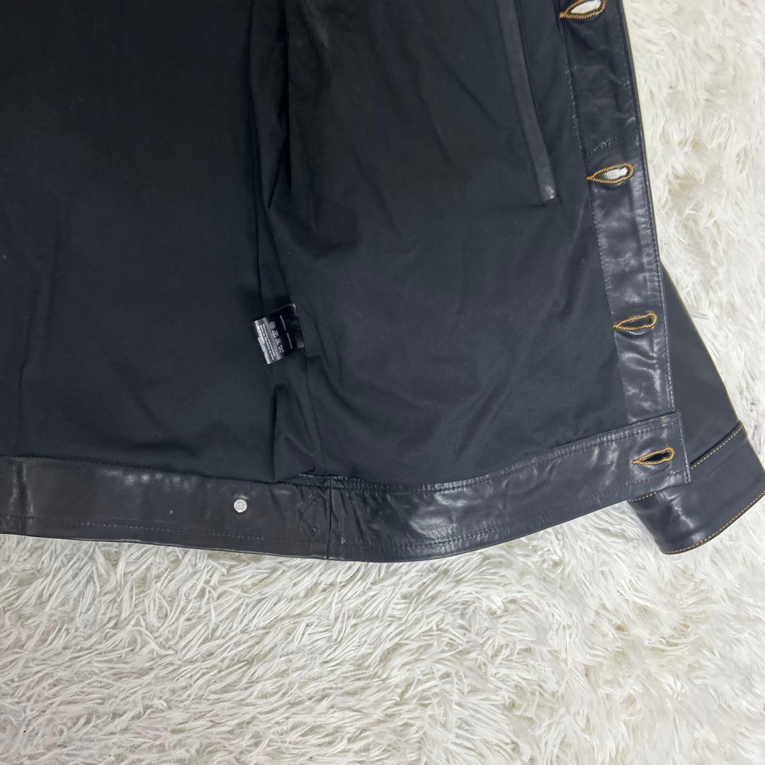 未使用級　STARKE HAUT ホースハイド レザー トラッカージャケット/L