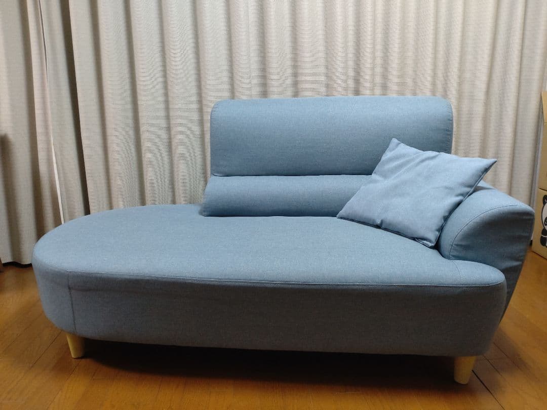 二人掛け 片肘ソファ オーバル型ソファ