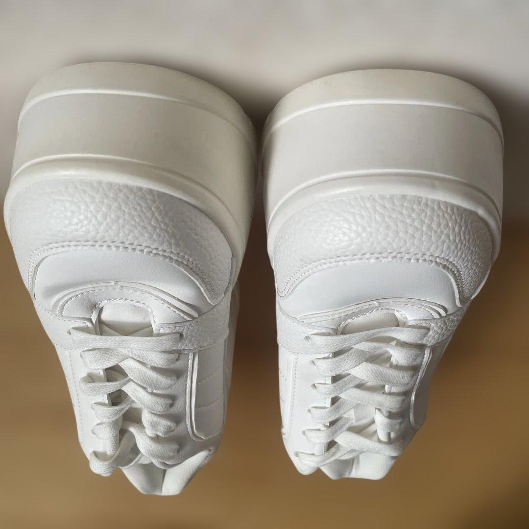 ZARA プラットフォームスニーカー ホワイト 39