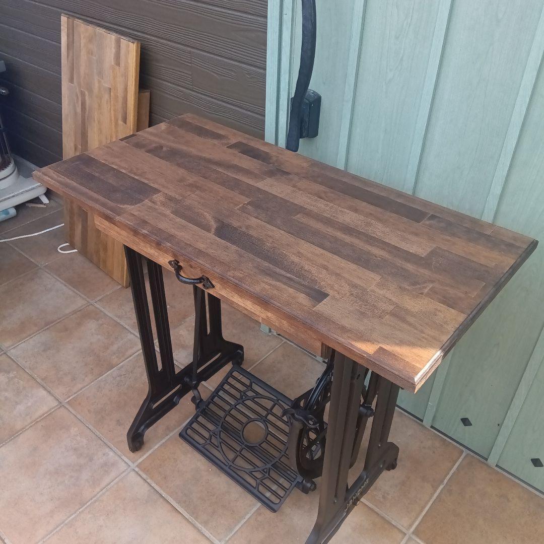 足踏みミシン用天板　足踏みミシンテーブル