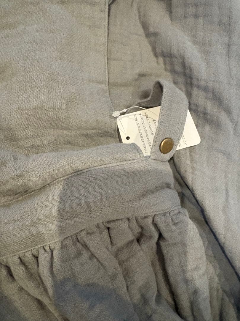 パセリ　parsley辻希美　グレー　コットンガーゼエプロン