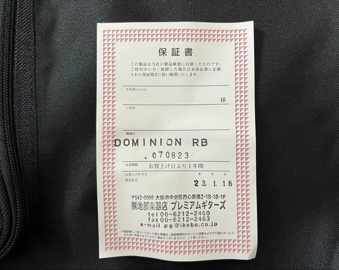 Jackson DOMINION ラム・オブ・ゴッド シグネチャーモデル