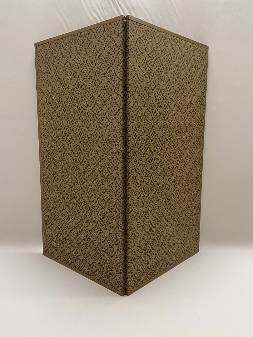 希少　京友禅 菊秋草柄 二曲屏風　京表具リメイク 　Kimono Byobu