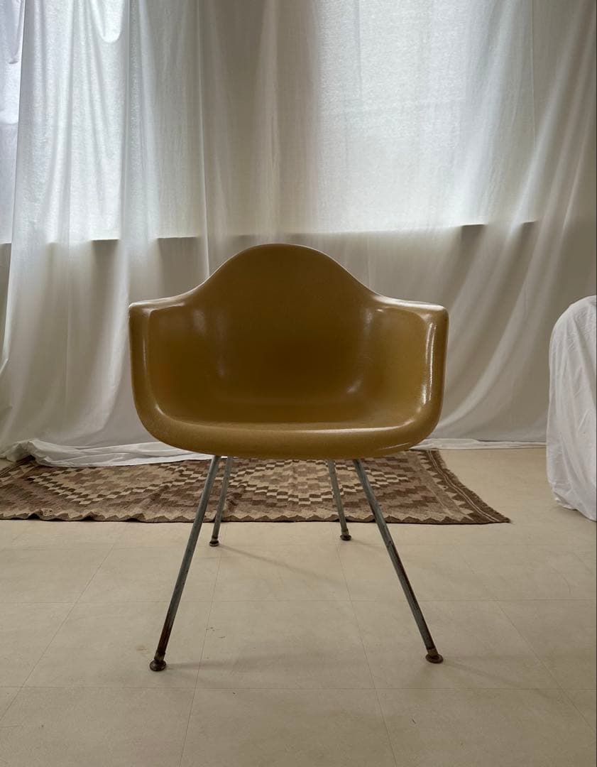 イームズ　ハーマンミラー　アームシェルチェア　マスタード　 ヴィンテージ