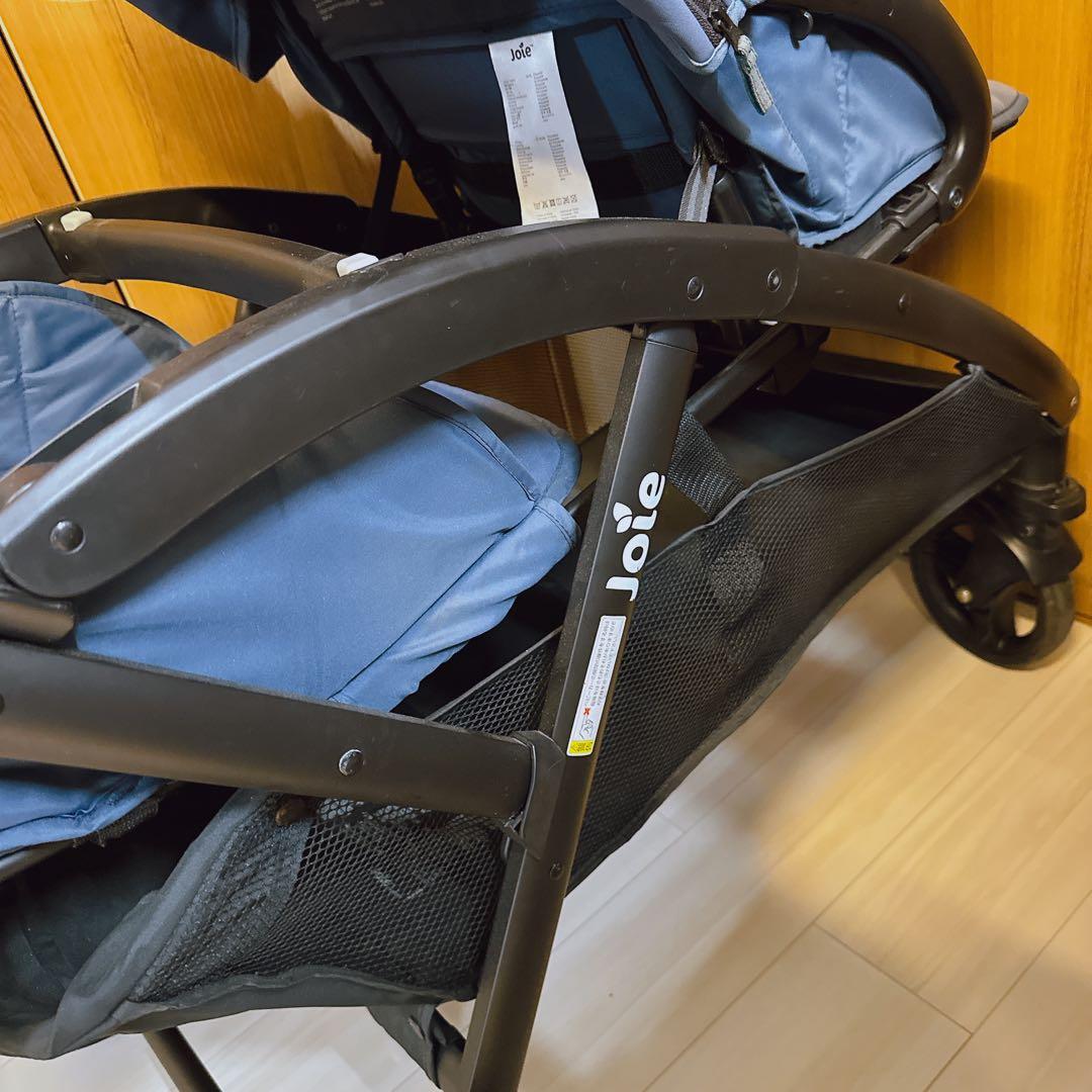 状態良好★Joie ネイビー 2人乗りベビーカー