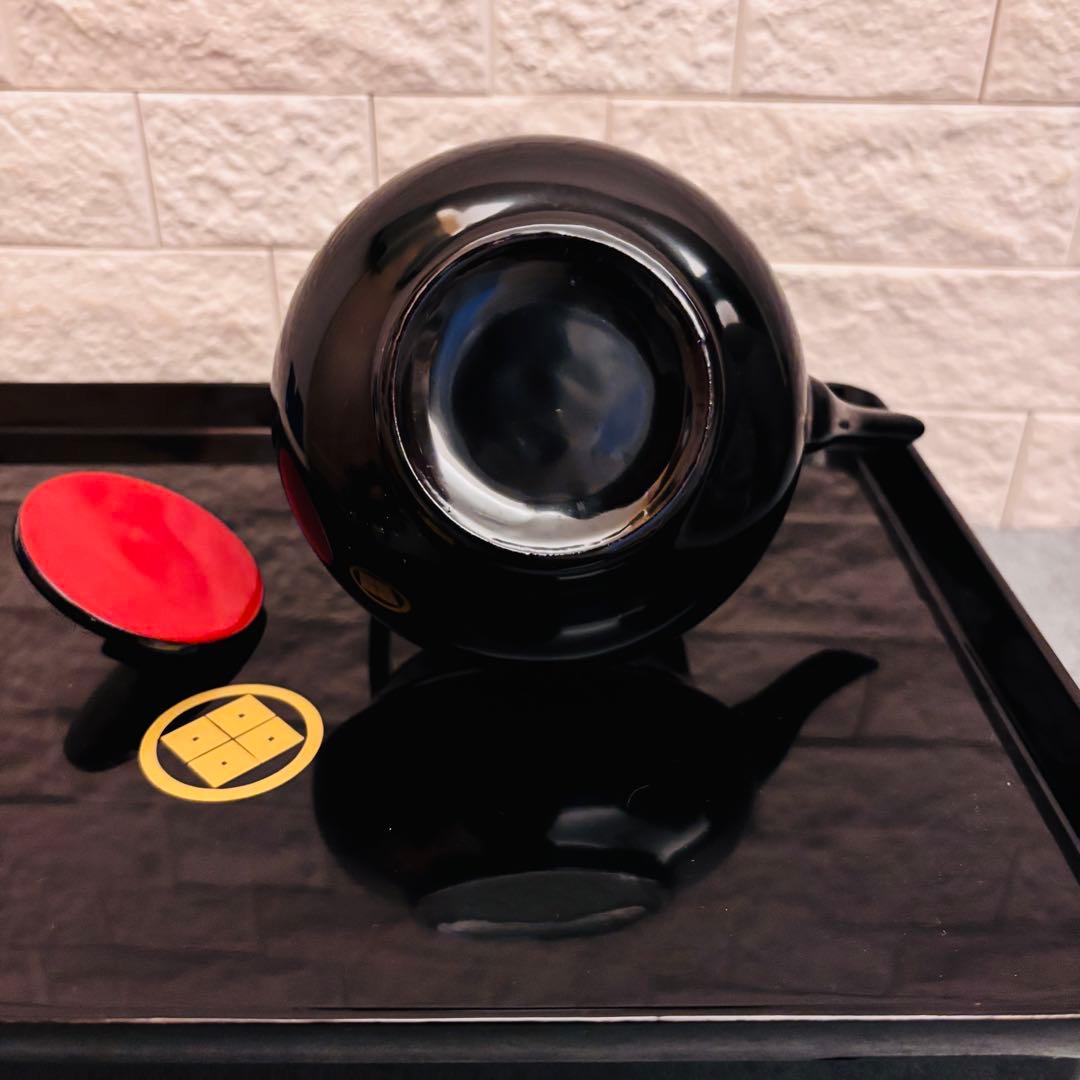 美品 黒塗豊岡漆器 盃付き三宝セット 結納 お正月 飾り 漆器 華工芸 四ツ揃