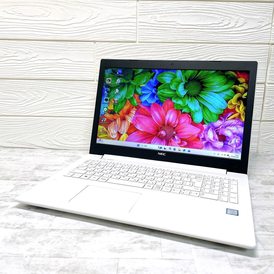 SSD512GB✨大容量✨Win11 NEC ノートパソコン カメラ NEC