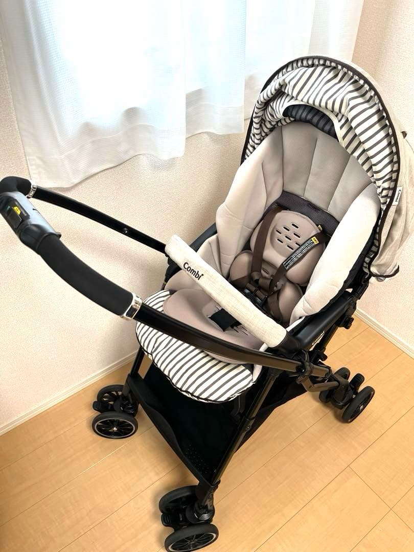 【美品】コンビ ホワイトレーベル スゴカルα 4キャス エッグショック HT