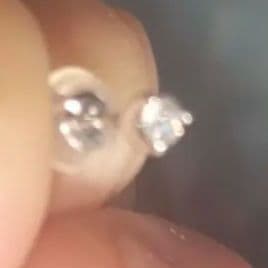 か*お様 0.01カラットダイアモンドスタッドピアス