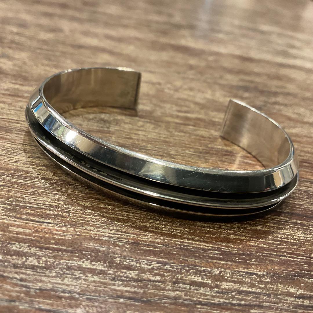 TOM HAWK トムホーク スターリングシルバー 2ライン バングル ナバホ族