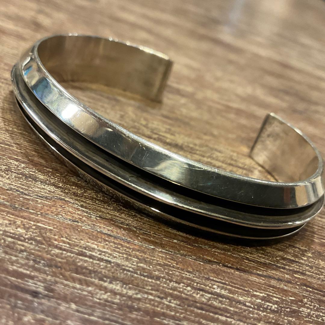 TOM HAWK トムホーク スターリングシルバー 2ライン バングル ナバホ族