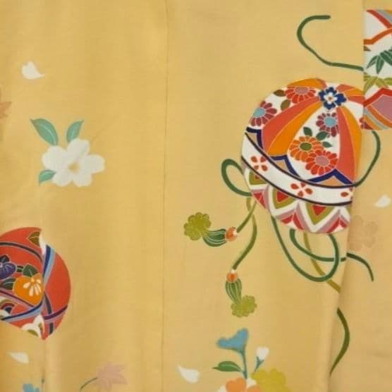 正絹☆京友禅☆暈しが繰り広げる淡い色彩の道長取りが天の川のような7歳七五三用祝着