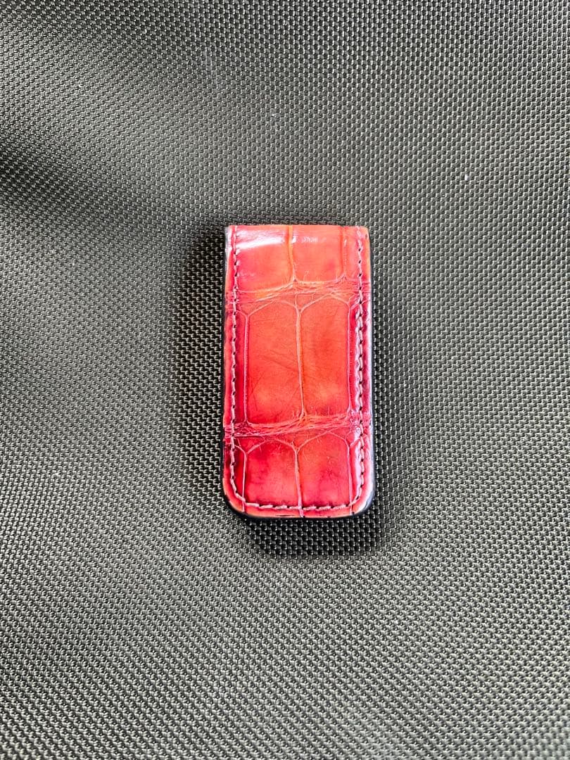 ベルルッティ アリゲーターレザーマネークリップ