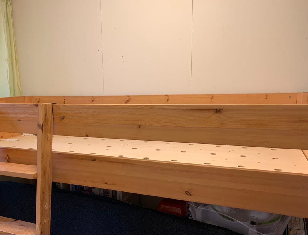 無印良品　MUJI パイン材　ミドルベッド　ロフトベッド