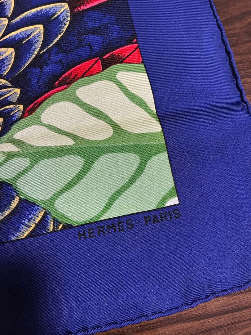エルメス　スカーフ　オウム　シルク　カレ90　Les Perroquets