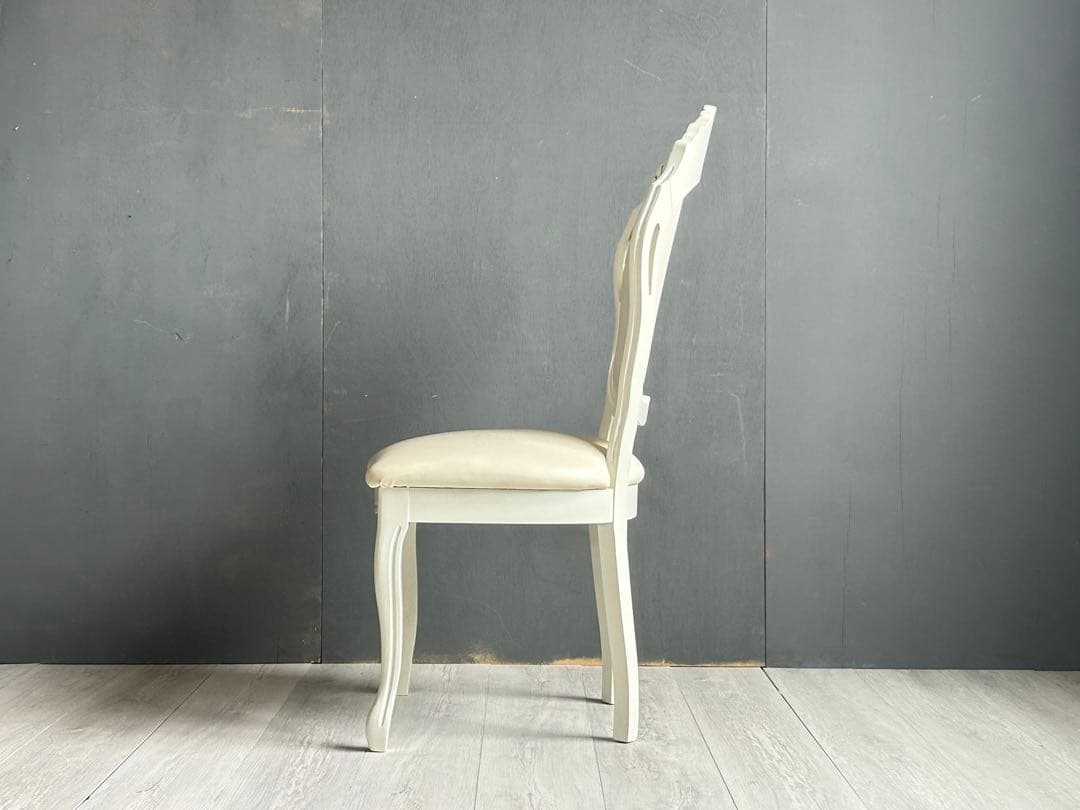 専用　①イタリア　ヨーロピアン　ヨーロッパ　猫脚　シンプル　ホワイトチェア　nz