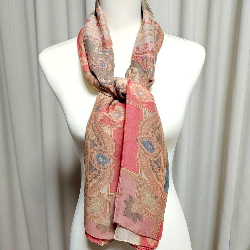 hasamiage◆美品 エトロ 大判ストール シルク シフォン ショール